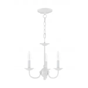 3 Light White Chandelier