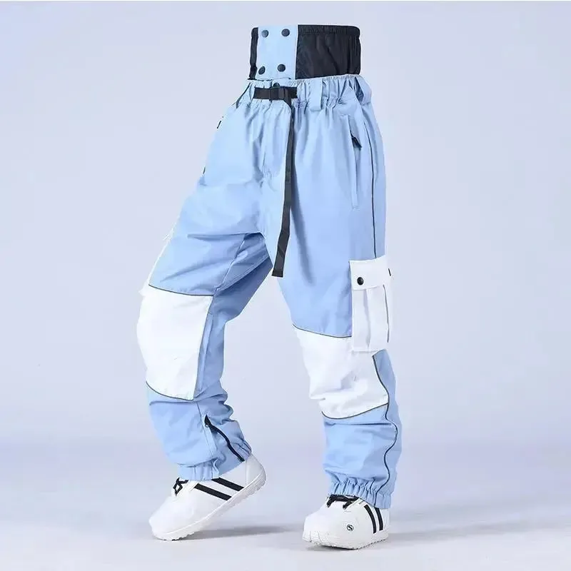 Adult Baggy Snowboard Trousers Insulated Cargo Ski Pants