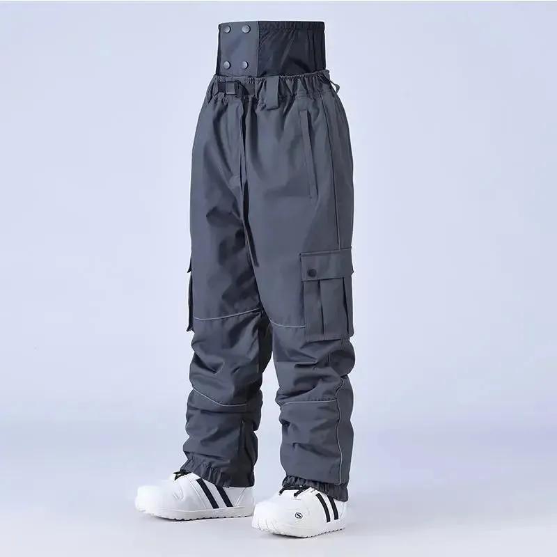 Adult Baggy Snowboard Trousers Insulated Cargo Ski Pants