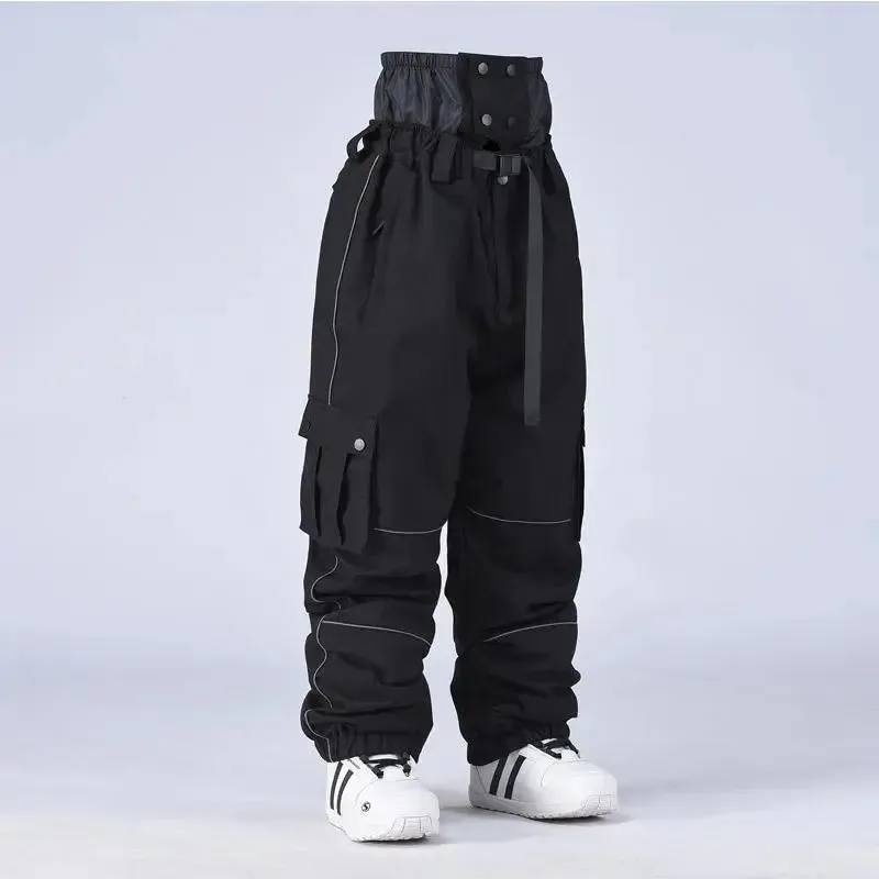 Adult Baggy Snowboard Trousers Insulated Cargo Ski Pants