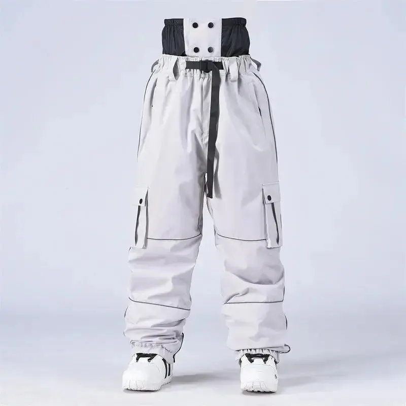 Adult Baggy Snowboard Trousers Insulated Cargo Ski Pants