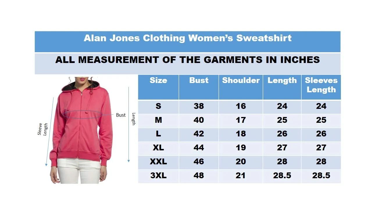 Alan Jones Clothing Women's Fleece Hooded Regular Hoodie (Wm19-Ssp11-Olive-L_Olive_Large)