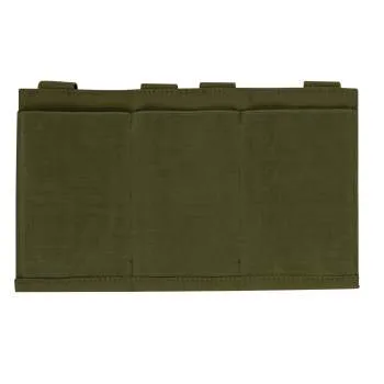 Army OD Green Lightweight Elastic Retention 3 Mag Pouch