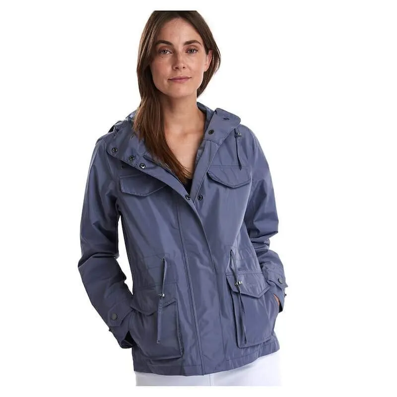 Barbour Aria Ladies Waterproof Jacket - Slate Blue