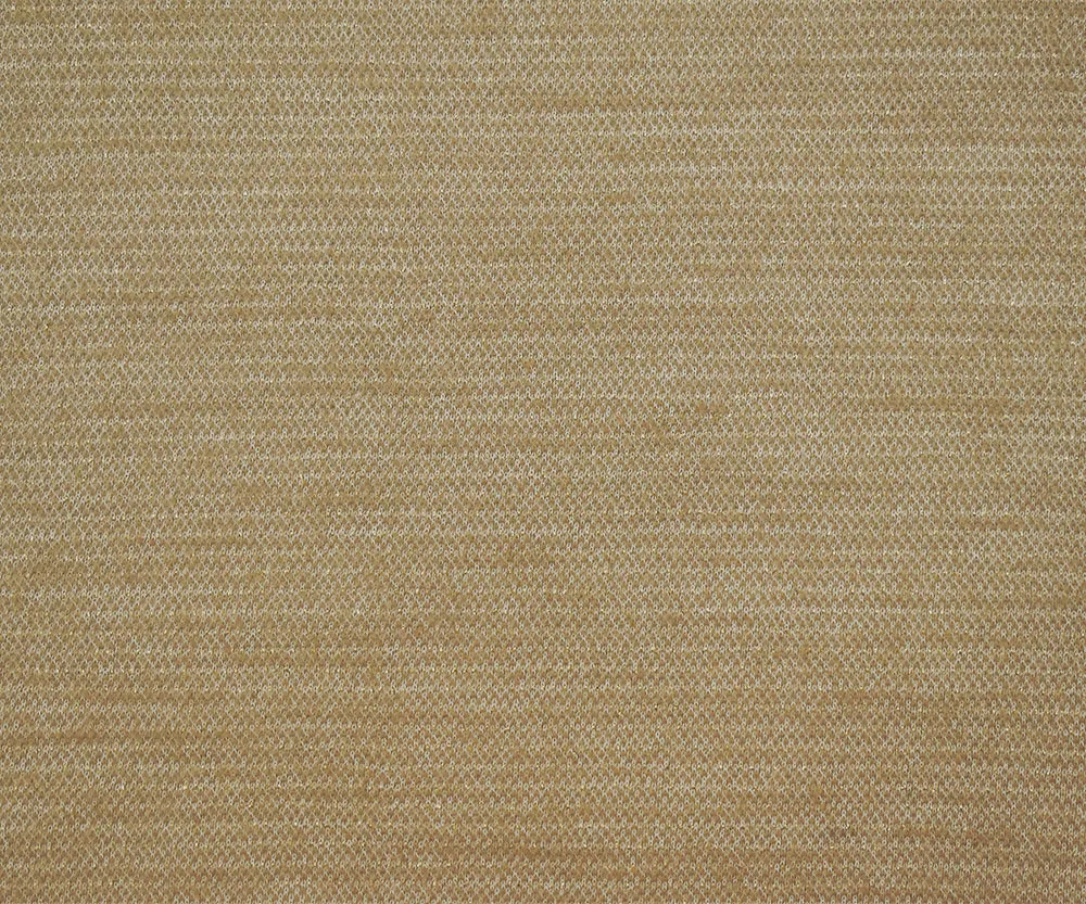 Beige-White-Gold Wool Blend Texture Sweater Knit Fabric