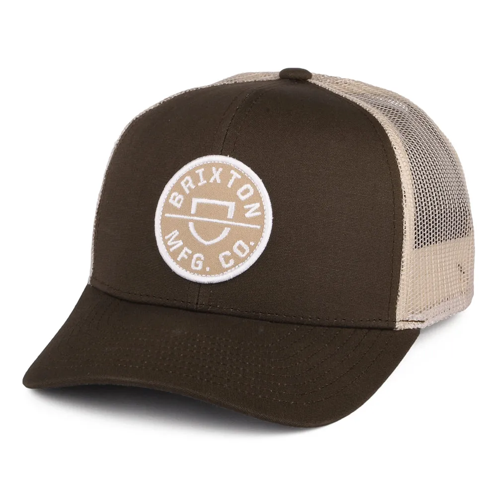 Brixton Hats Crest NetPlus MP Trucker Cap - Light Brown-Sand