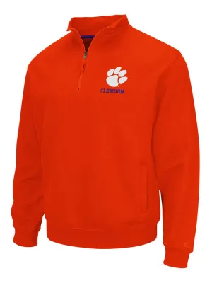 Clemson Tigers Colosseum Orange Zone 1/4 Zip Long Sleeve Fleece Pullover