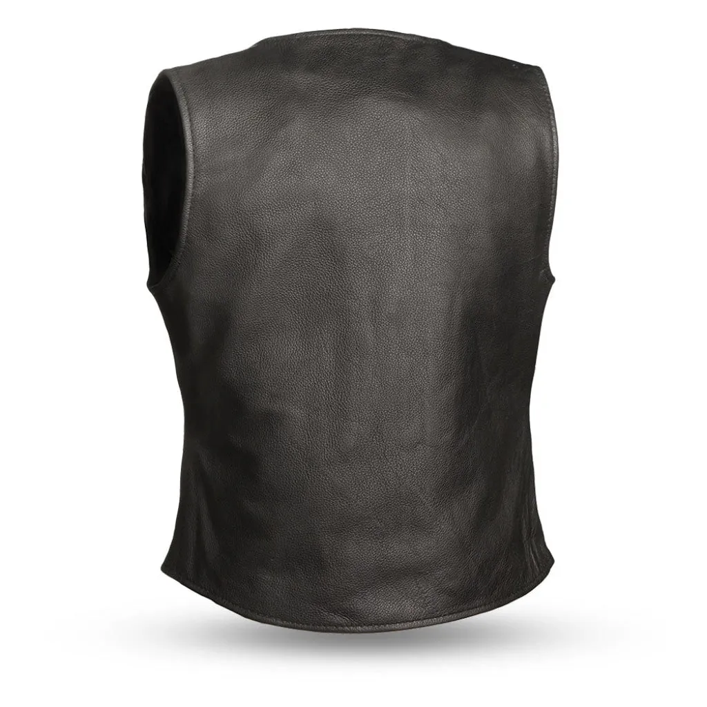 Derringer Women's Motorcycle Leather Vest  - Extreme Biker Leather