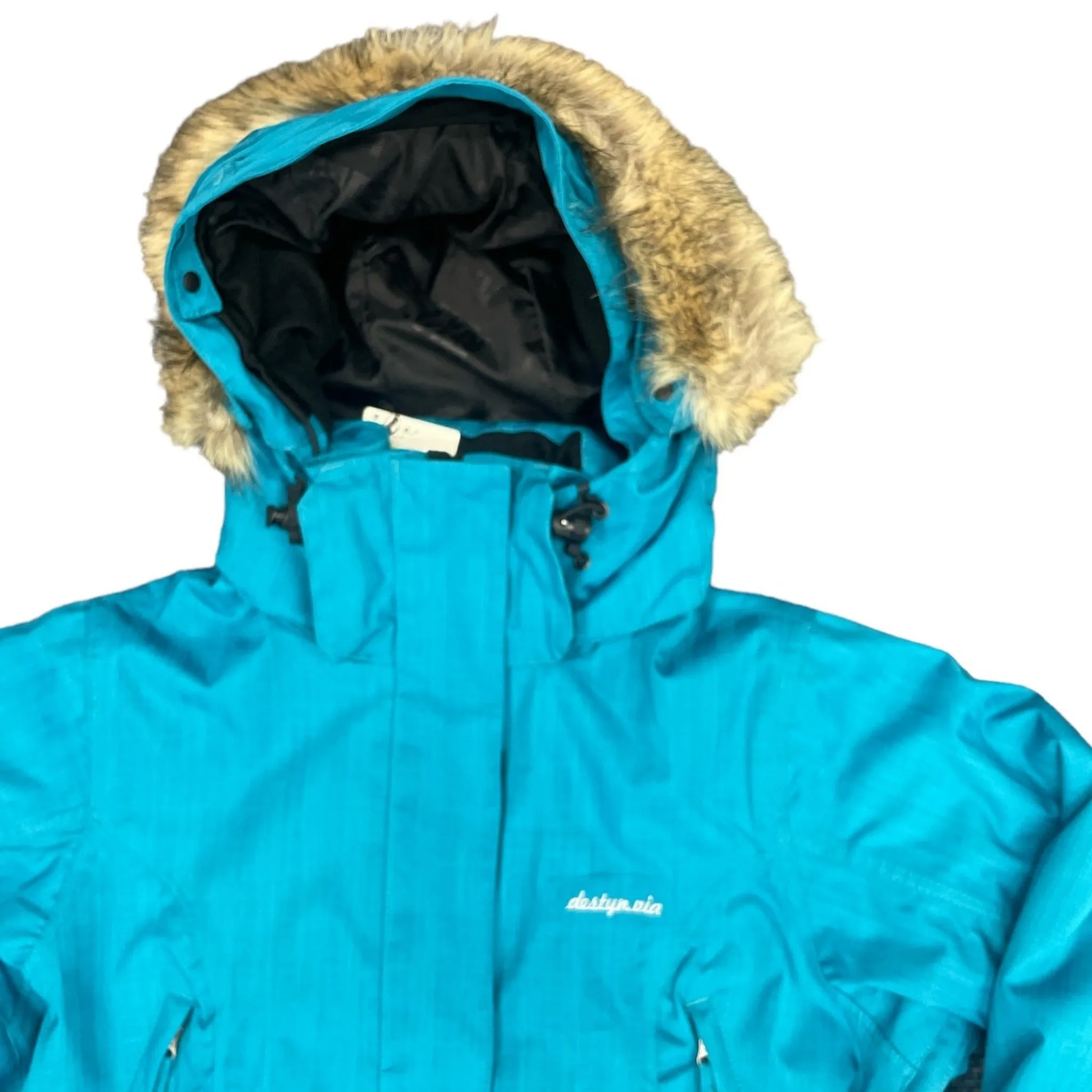 Destyn.Via Women's I Would I Will Snow Jacket - Ocean Blue