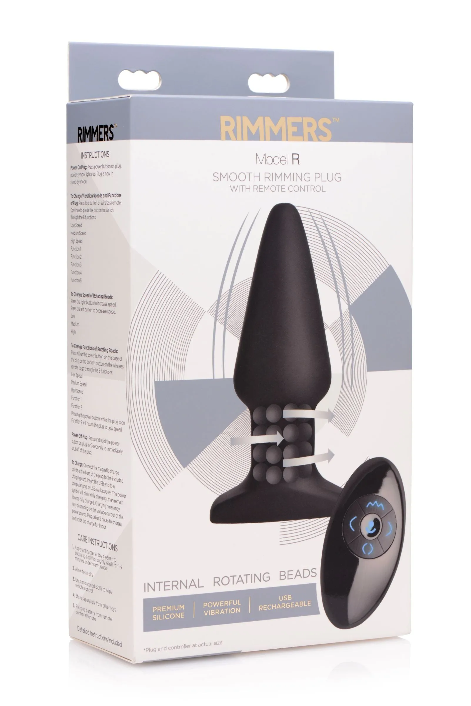 Electric Thrills Rimming Plug with Remote – Waterproof and Body-Safe Fun!