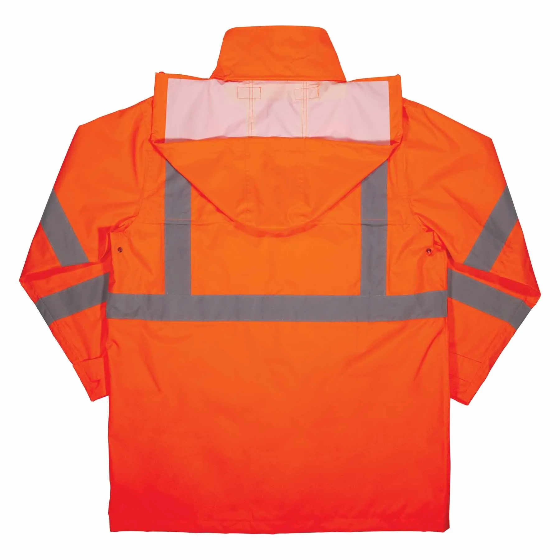 Ergodyne 24367 8366 3XL Orange Class 3 Lightweight Hi-Vis Rain Jacket