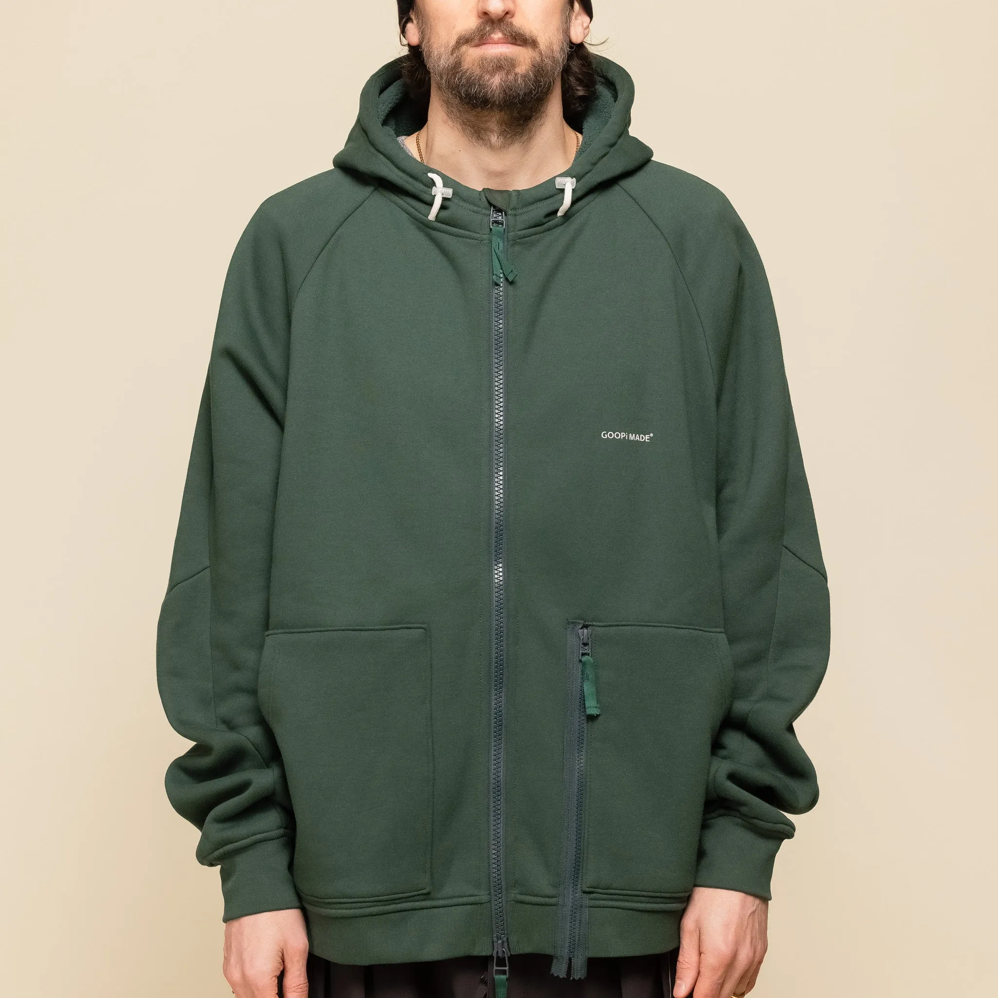 GOOPiMADE x Masterpiece - “MEquip-H3” Mantle Logo Hooded Jacket - Green