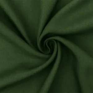 Green Solid Lyocell Peach Skin Twill Woven Fabric