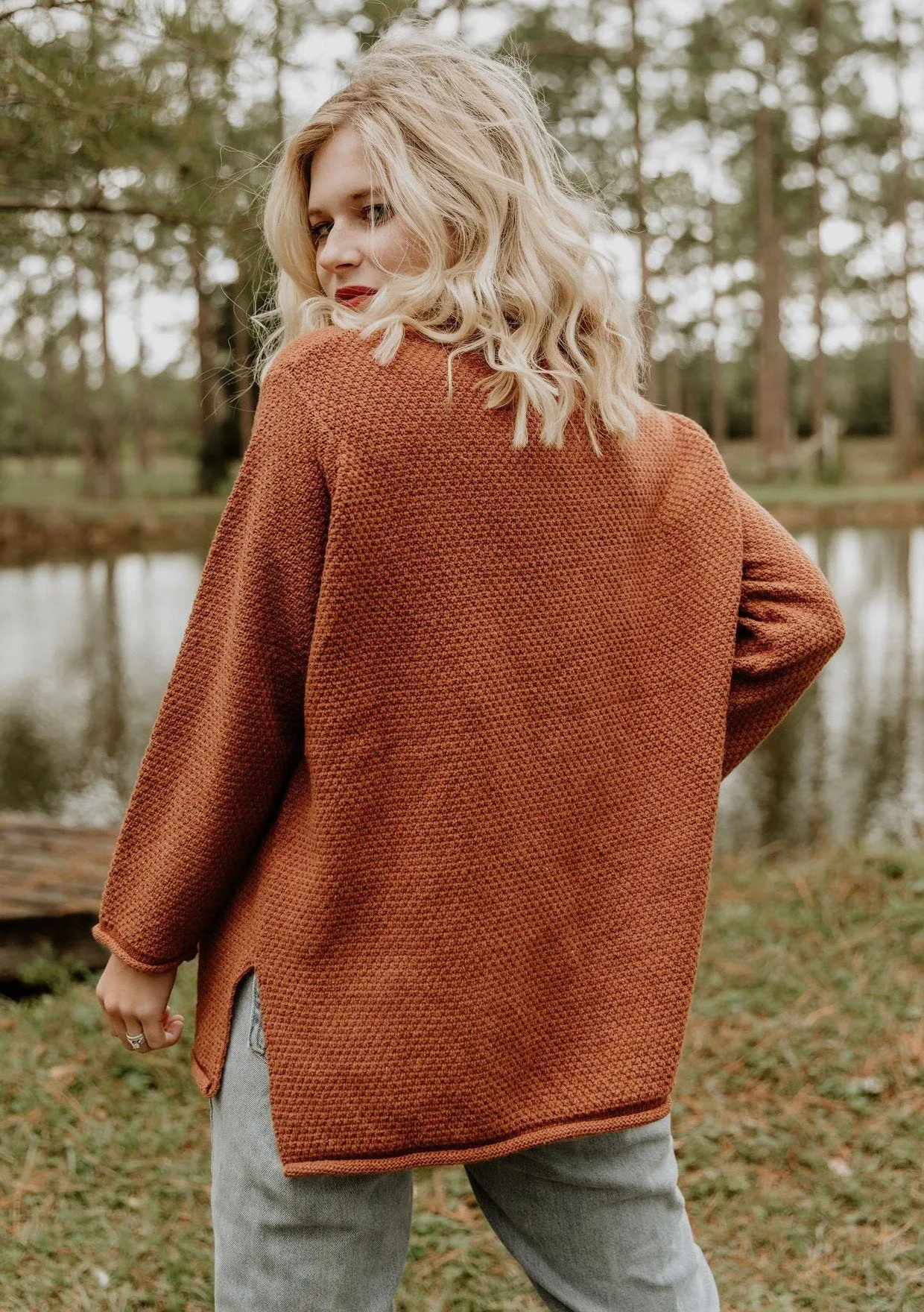 Honeycomb Rollneck Sweater