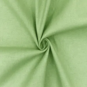 Ice Cream Green Solid Cross-Hatch Stretch Cotton Woven Shirting Fabric