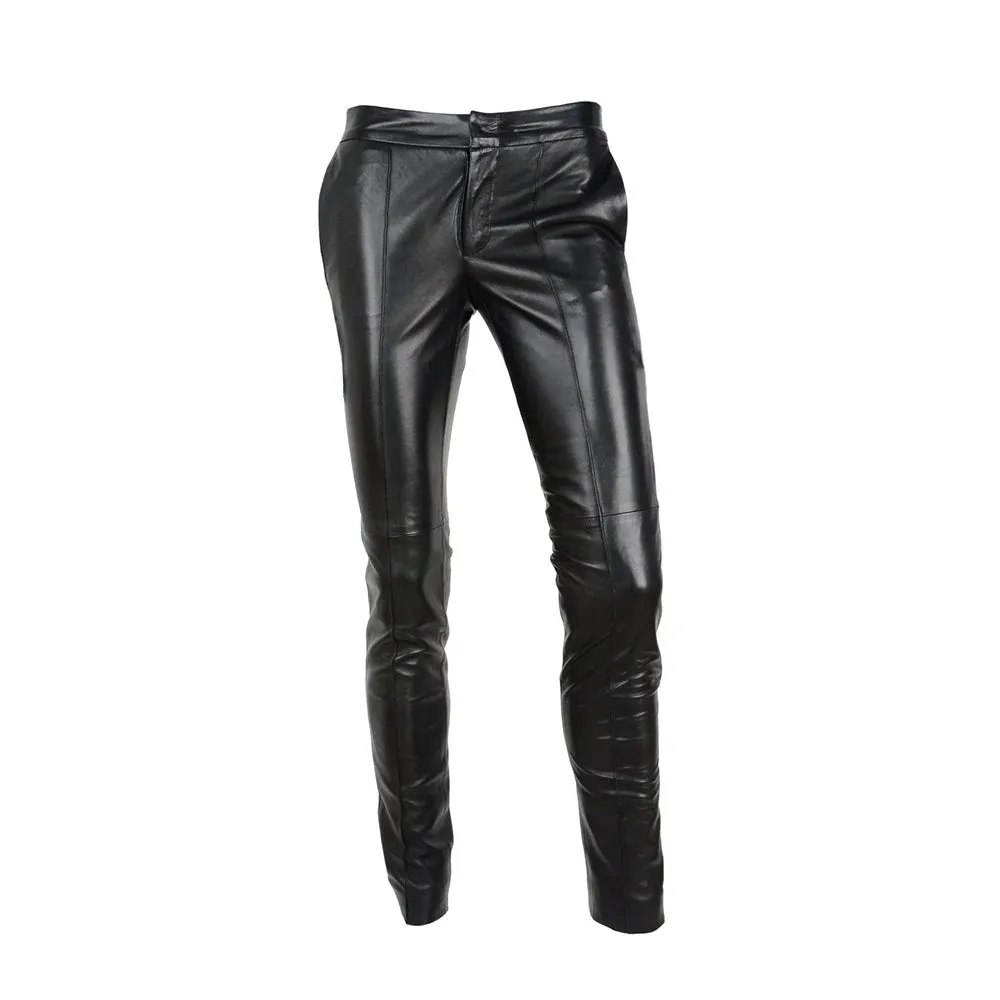 Leather Ladies Trouser Animated Skinny Fashion Wear