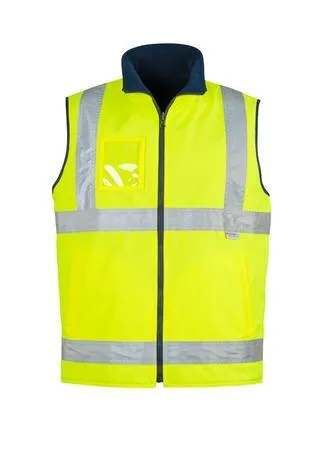 Mens Hi Vis Lightweight Fleece Lined Vest