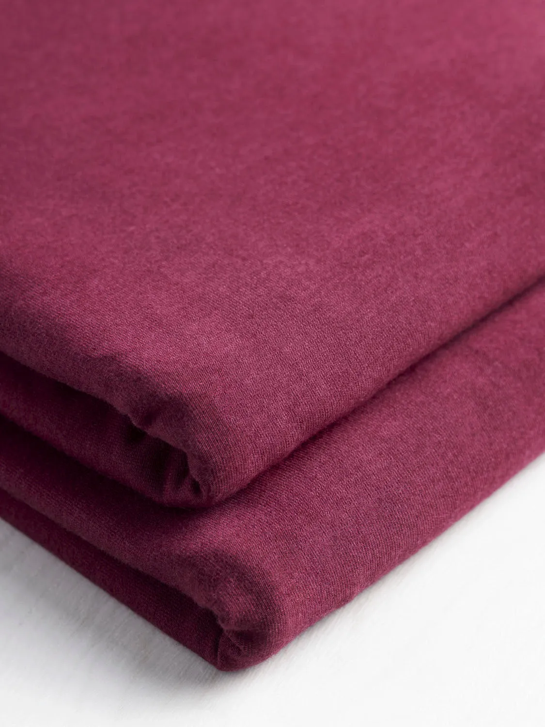 Organic Cotton   Tencel Stretch Knit Jersey - Raspberry - Swatch