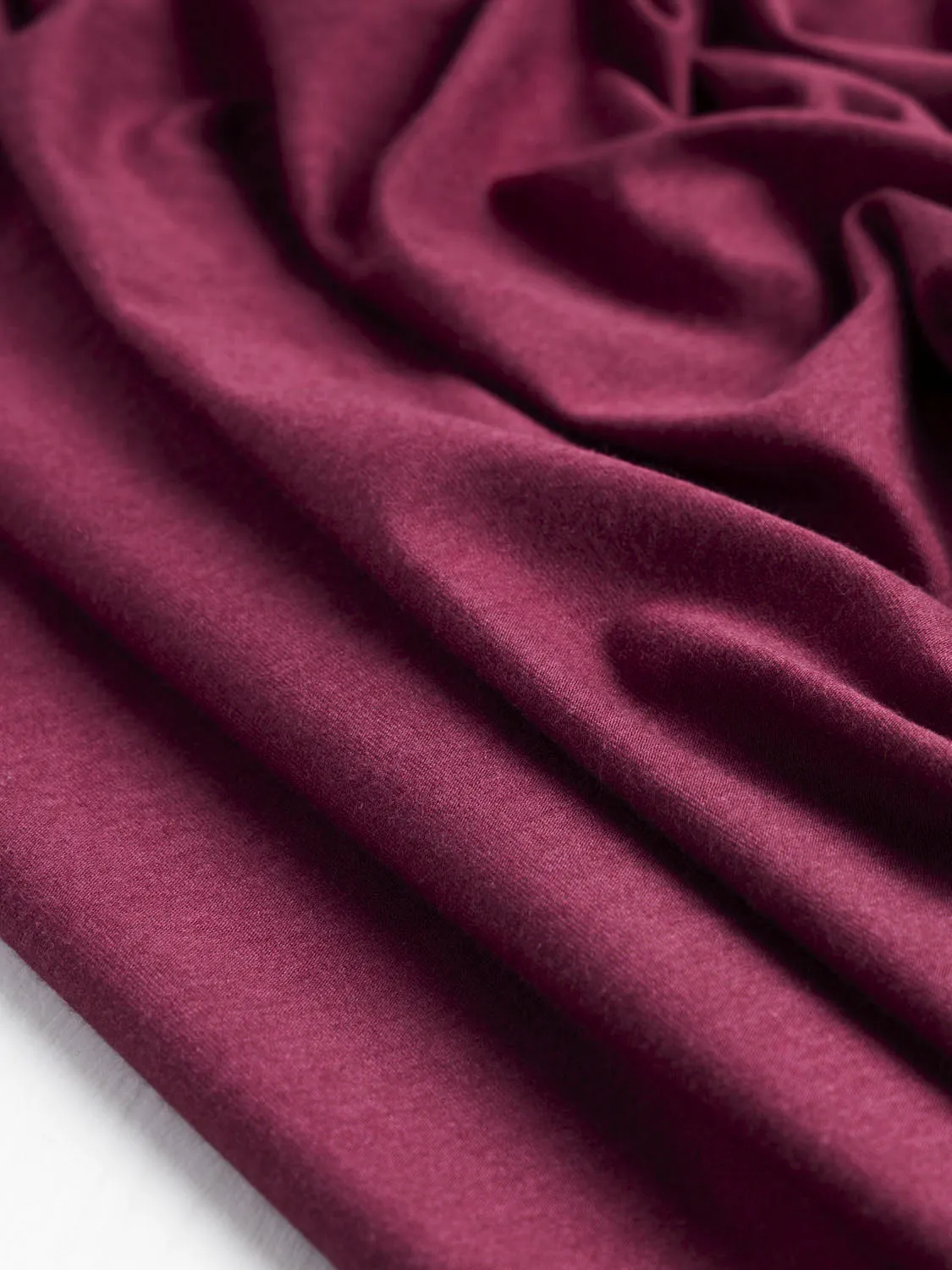 Organic Cotton   Tencel Stretch Knit Jersey - Raspberry - Swatch