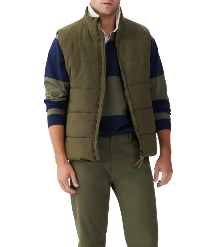 Padstow Vest - Olive