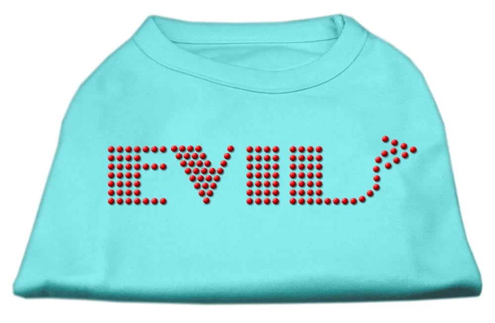 Pet Dog & Cat Shirt Rhinestone, "Evil"