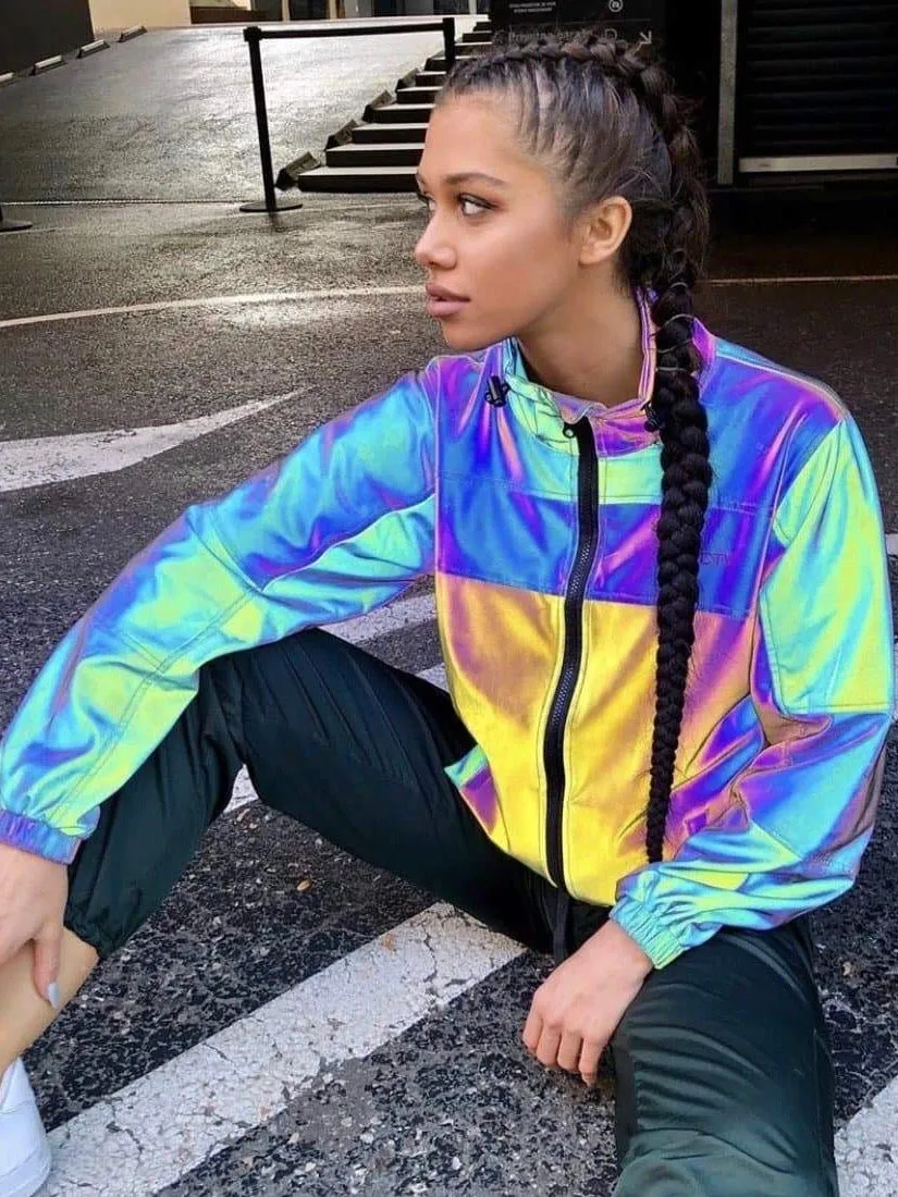 REFLECTIVE RAINBOW JACKET VH STUDIOS