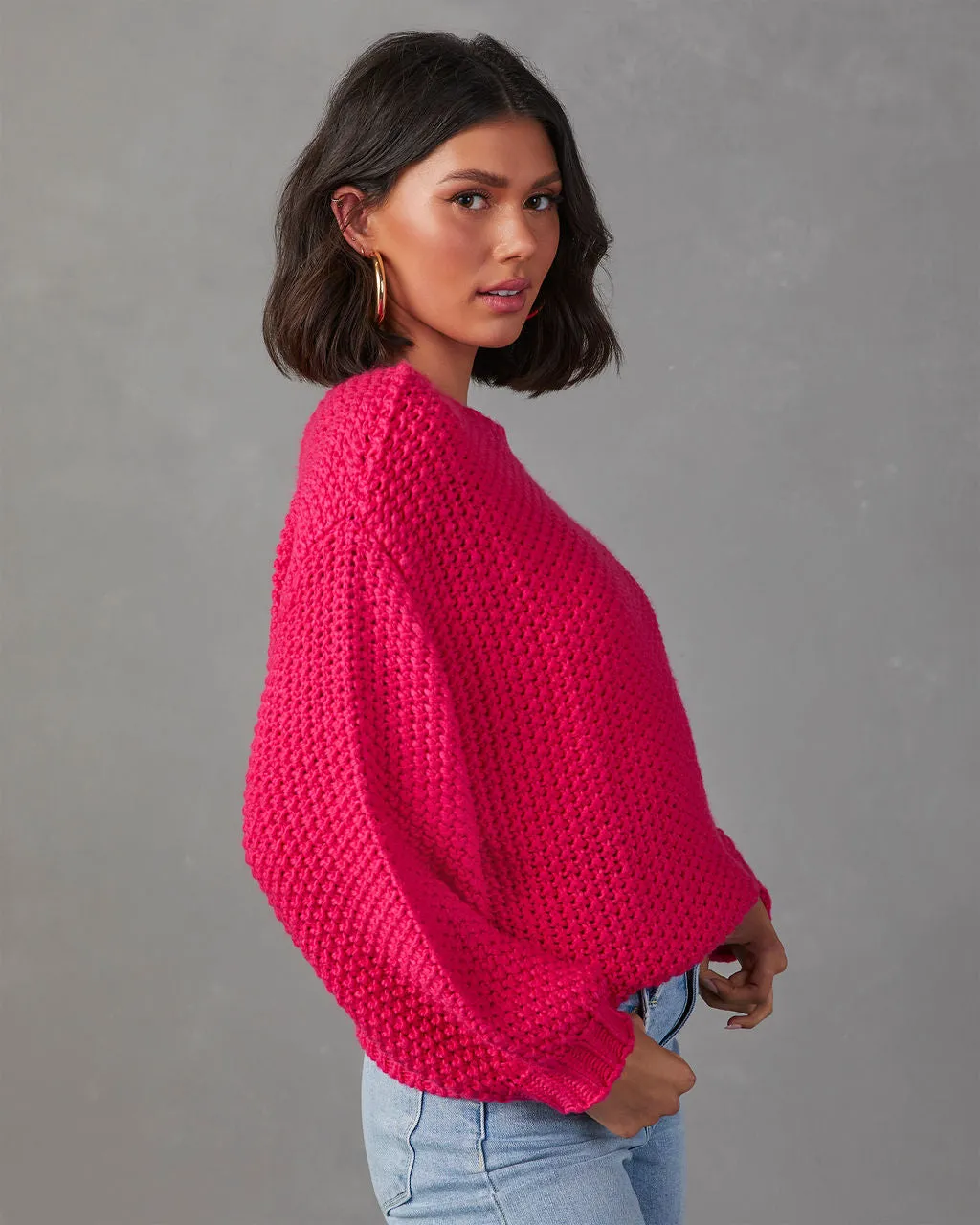 Rosalia Oversized Knit Pullover Sweater