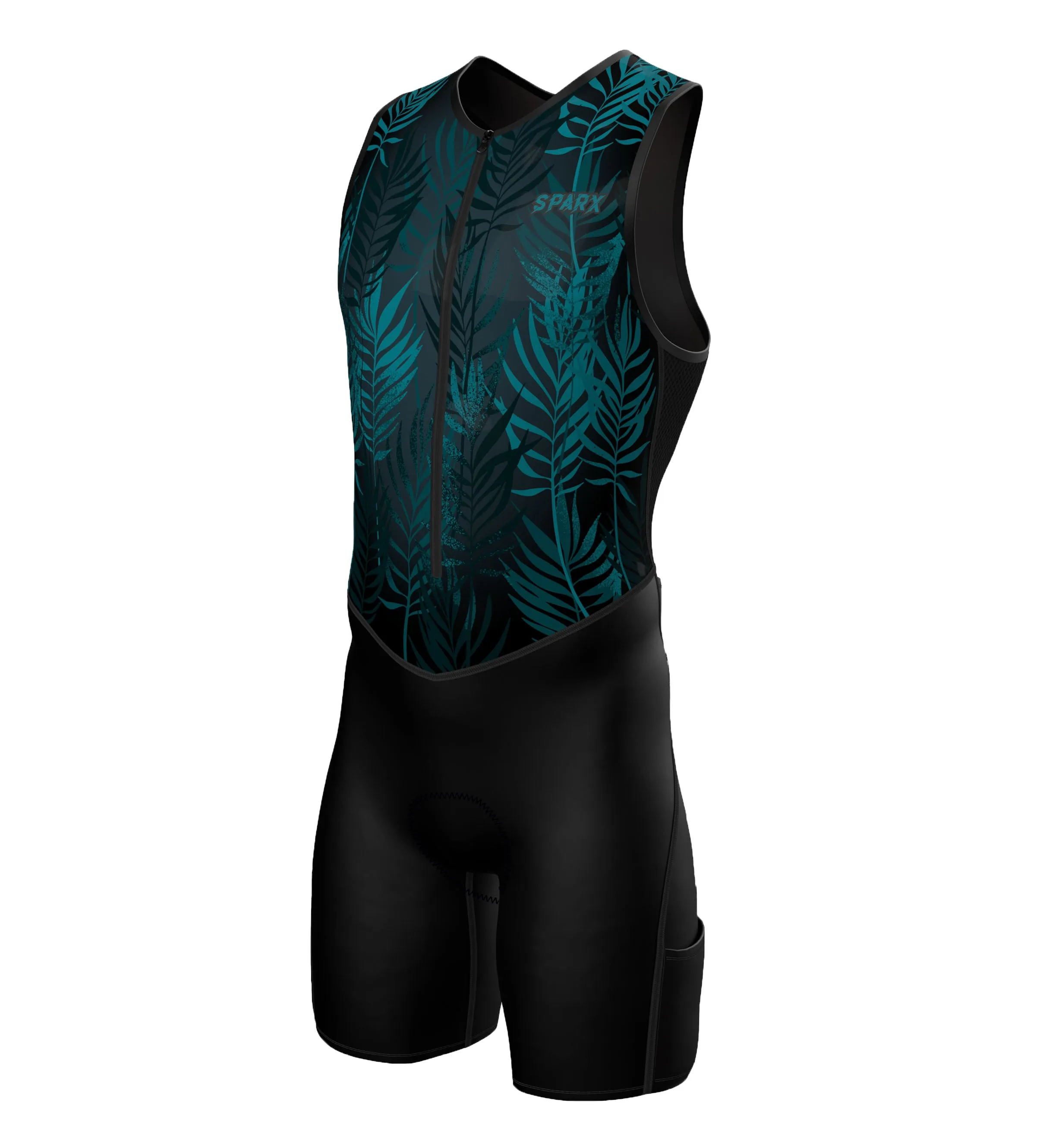 Sparx Mens Premium Triathlon Suit Padded Triathlon Tri Suit Race Suit Swim Bike Run Cycling Suit