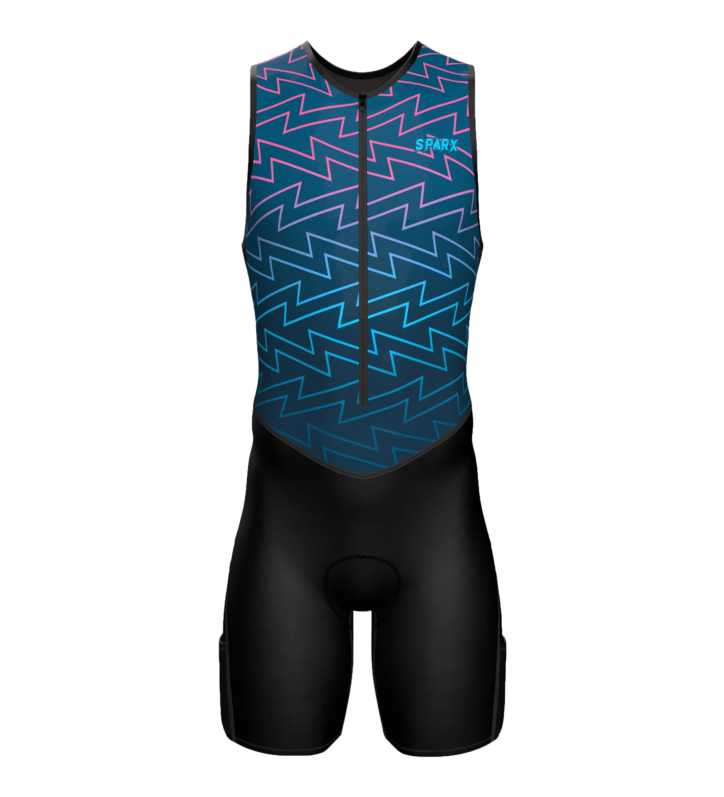 Sparx Mens Premium Triathlon Suit Padded Triathlon Tri Suit Race Suit Swim Bike Run Cycling Suit