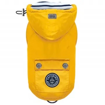 tribord water-proof raincoat - yellow - fits bully & dachshund breeds