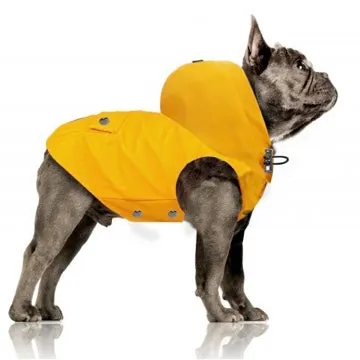 tribord water-proof raincoat - yellow - fits bully & dachshund breeds