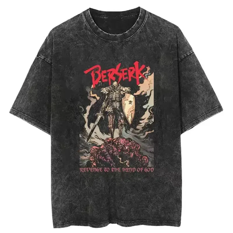 Washed Berserk™ Vintage Anime Oversize Shirt