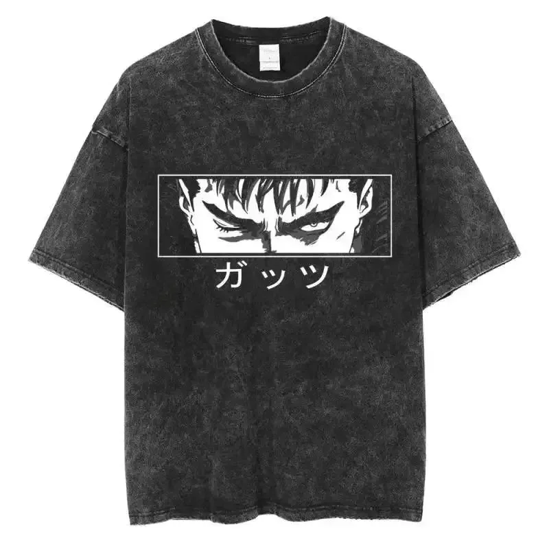 Washed Berserk™ Vintage Anime Oversize Shirt