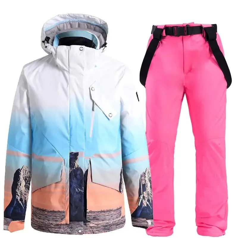 Women Snow Snowboard Jacket & Bib Pants