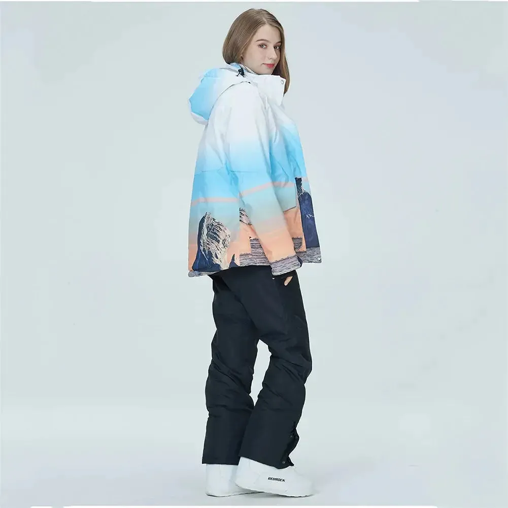 Women Snow Snowboard Jacket & Bib Pants