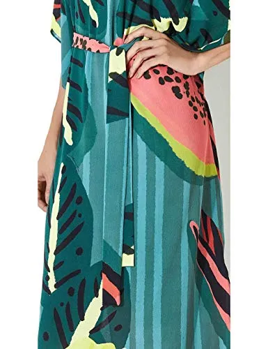 Women's Beach Kaftan Dress: Short Sleeve Swimsuit Cover Up