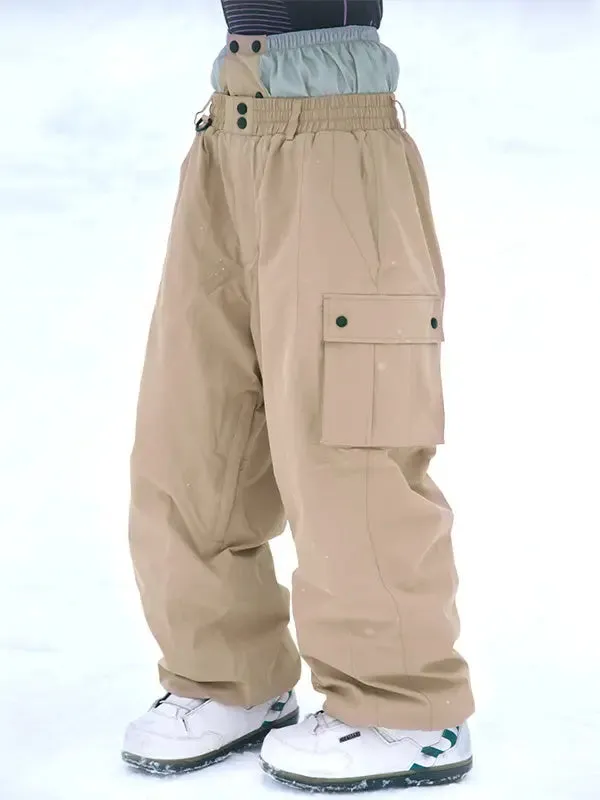 Women's Cargo Snow Pants Prime Ultimate Baggy Ski Trousers