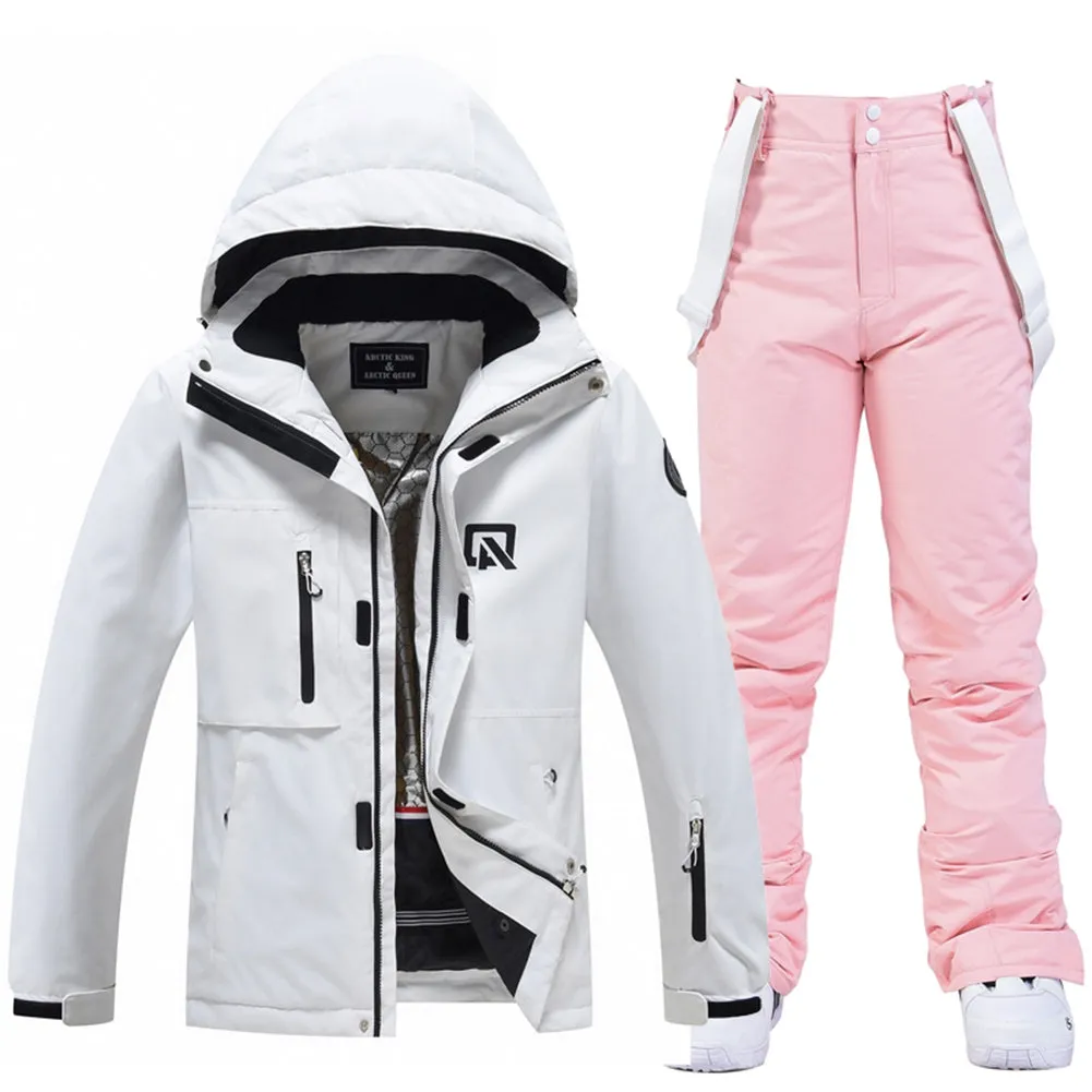 Women's Zip Up Waterproof Snow Suit