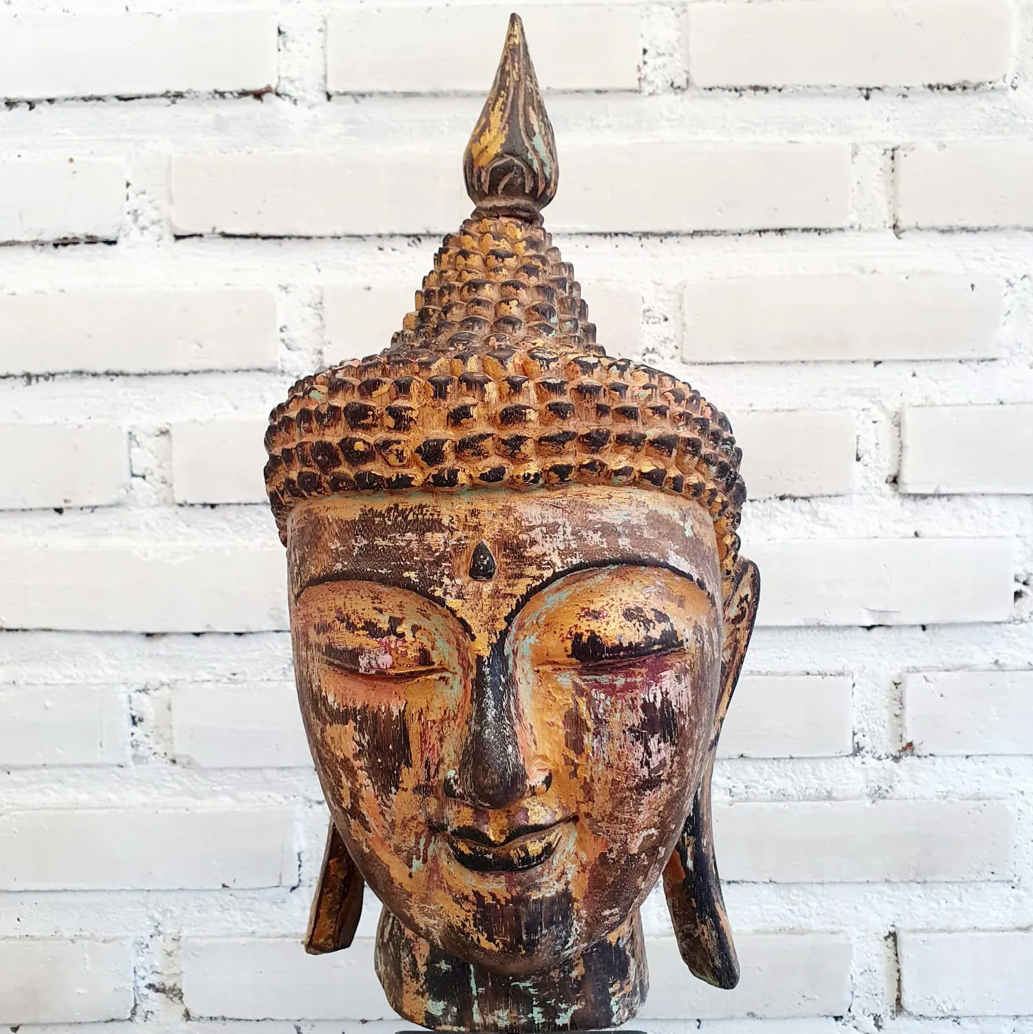 Wooden Head Buddha