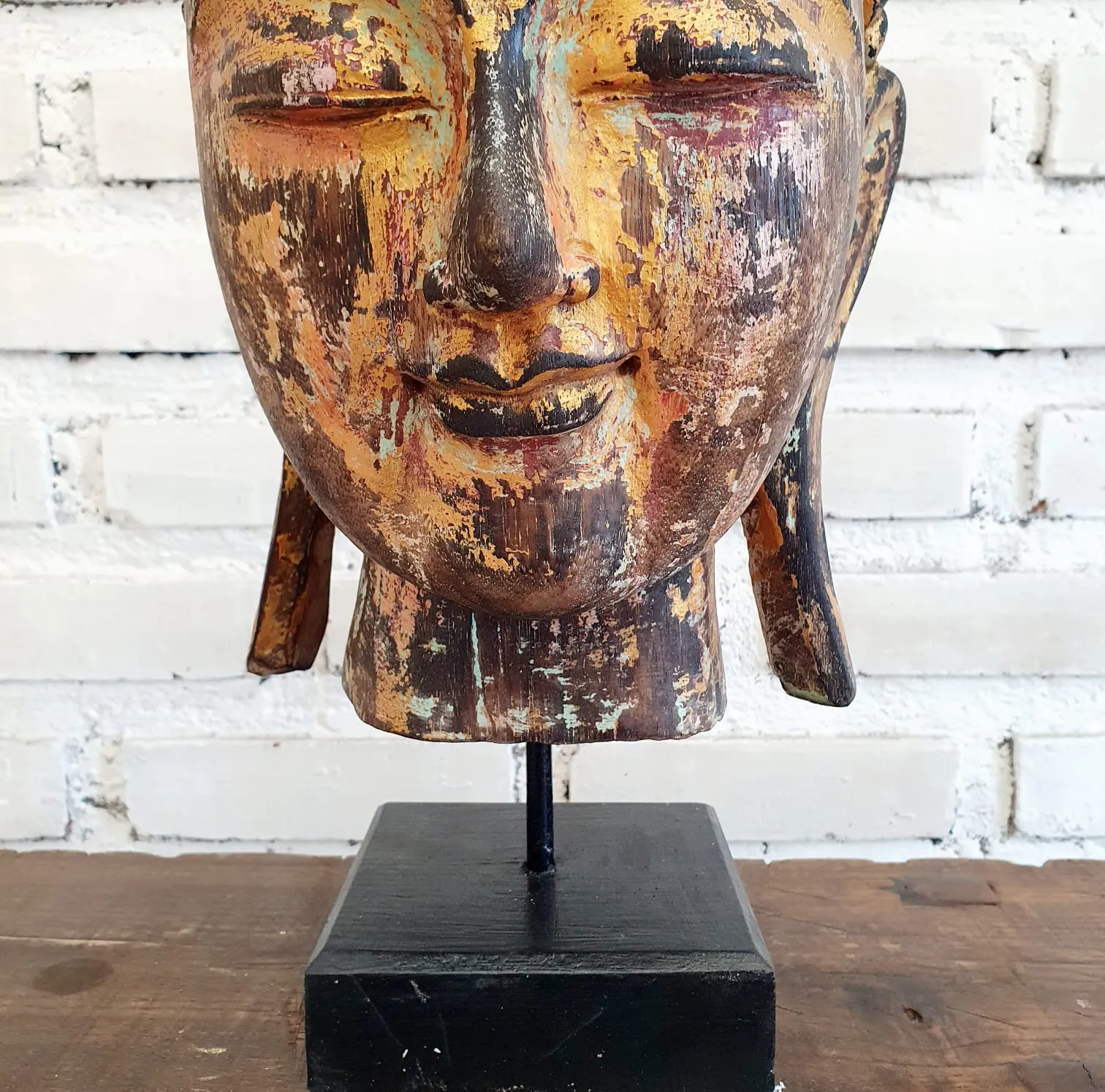 Wooden Head Buddha